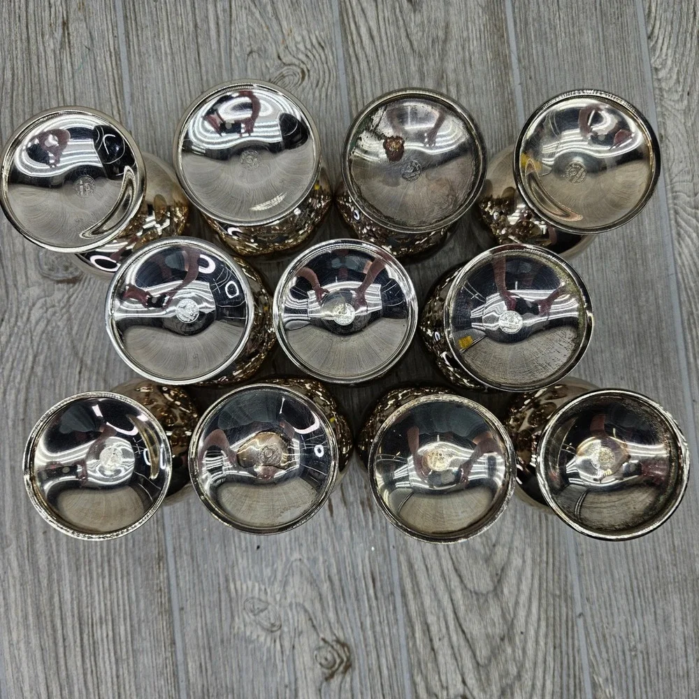 Roma SL Silver Plated Punch Cup Cordial Goblets Set of 11 Made in Spain Madrid